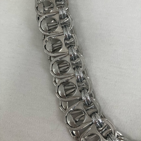 Soda Pop Can Tab Necklace with Removable Charm - Picture 4 of 4